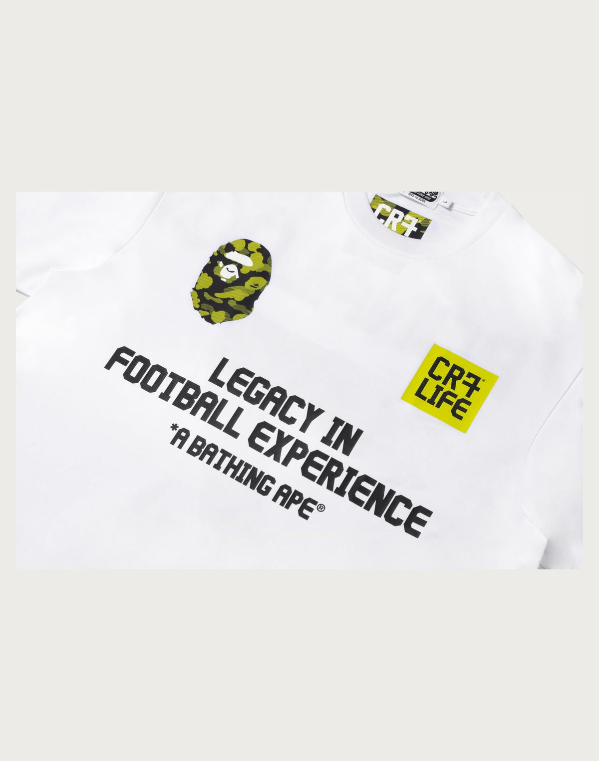 BAPE X CR7 LIFE MULTI LOGO POLY RELAXED FIT JERSEY MENS