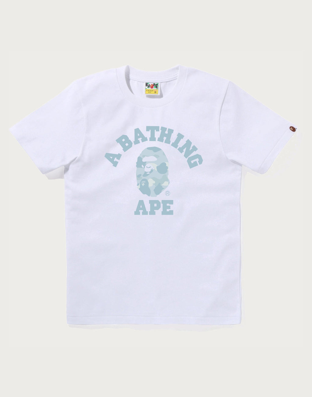 PASTEL COLOR CAMO COLLEGE TEE LADIES