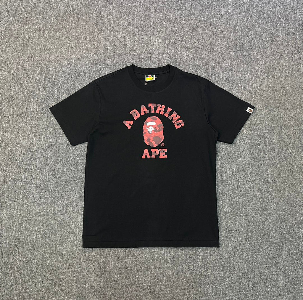 BAPE College Logo Colour Camo Oversized Unisex T-Shirt