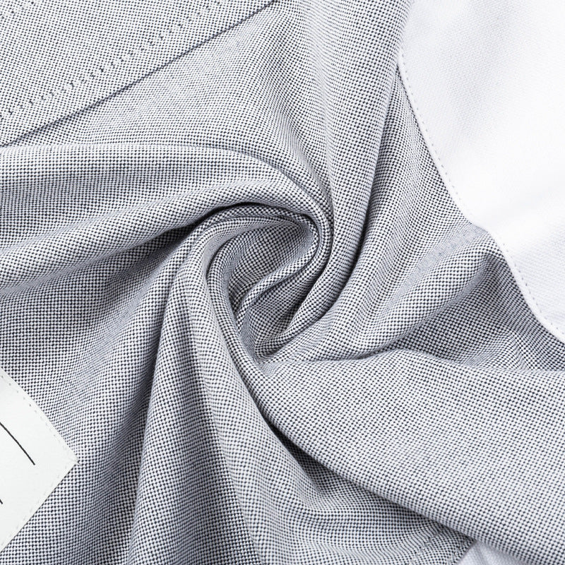 Men's Puppy Print Long-Sleeve Shirt — Back Slit, Gray & White | Thom Browne