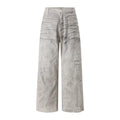 Acne Studios Distressed Washed‑Out Wide‑Leg Trousers