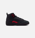 Air Jordan 12 Retro Bloodline Grade School Lifestyle Shoes - Black/Varsity Red