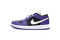 Air Jordan 1 Low Purple And Black Reps Sneaker 553558-501