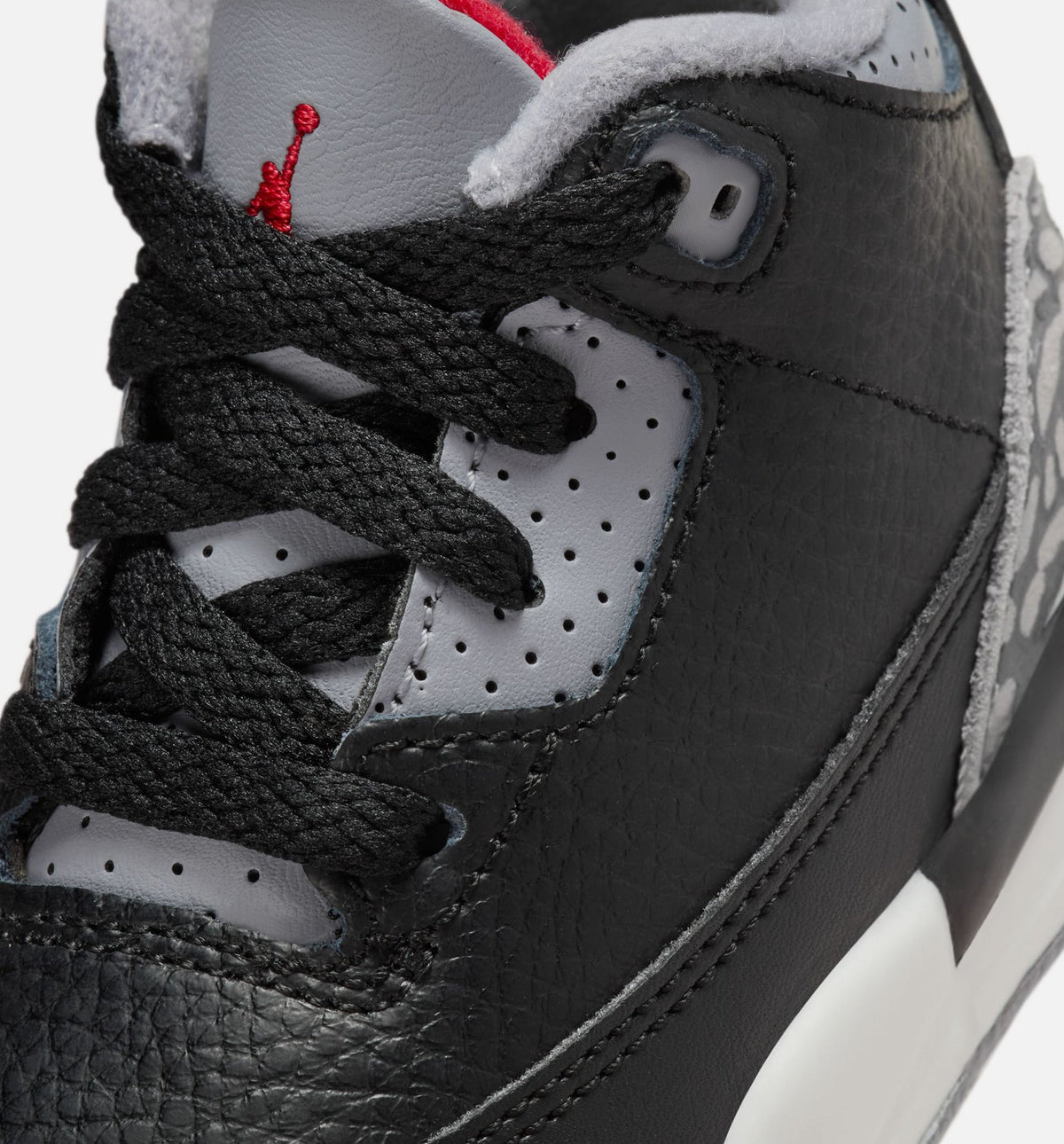 Air Jordan 3 Retro Black Cement Baby & Toddler Sneakers - Black / Fire Red / Cement Grey / White