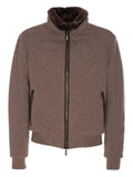 Moorer Bellati shearling-collar padded jacket