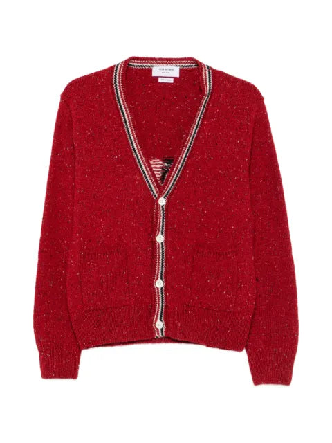 Thom Browne donegal intarsia Hector patchwork cardigan