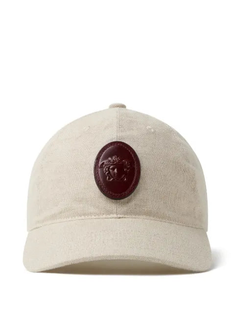 Versace cotton and linen baseball cap