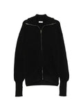 Rier fisherman-rib zip-fastening cardigan