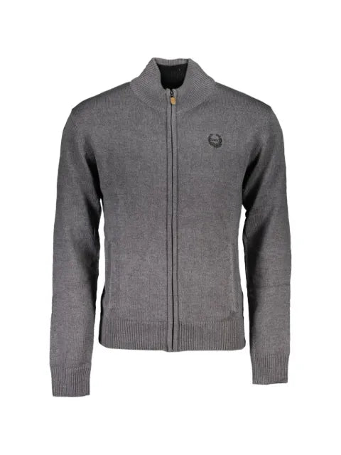 Gian Marco Venturi Vintage elbow-patch zip-up sweater