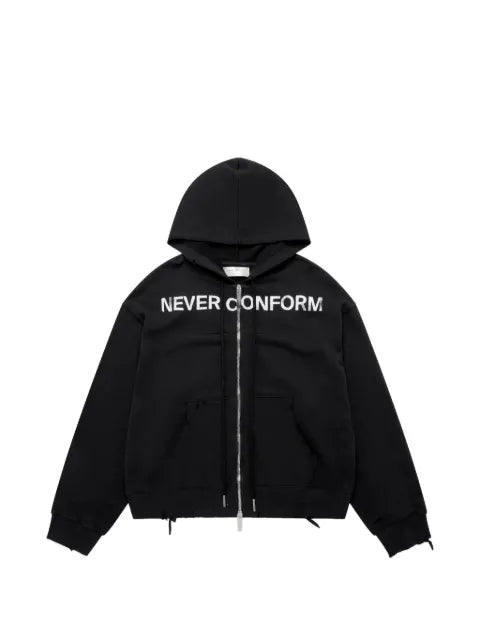 matieres fecales distressed Never Conform hoodie