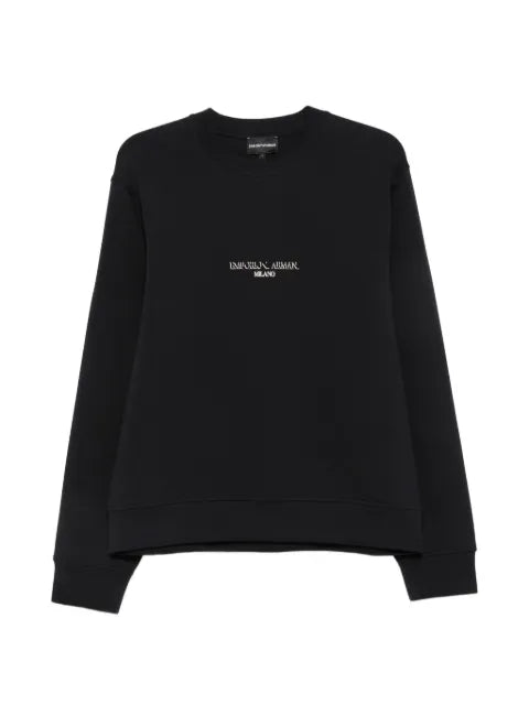 Emporio Armani double jersey sweatshirt with contrasting logo