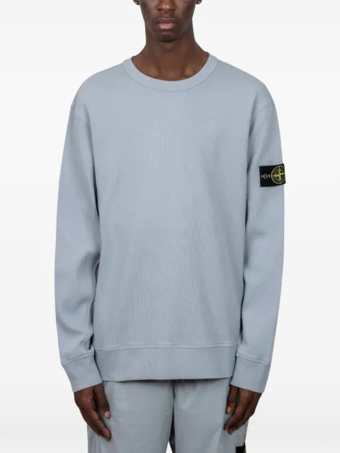 Stone Island 6100017 organic cotton interlock sweatshirt