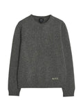A.P.C. logo-detail wool sweater