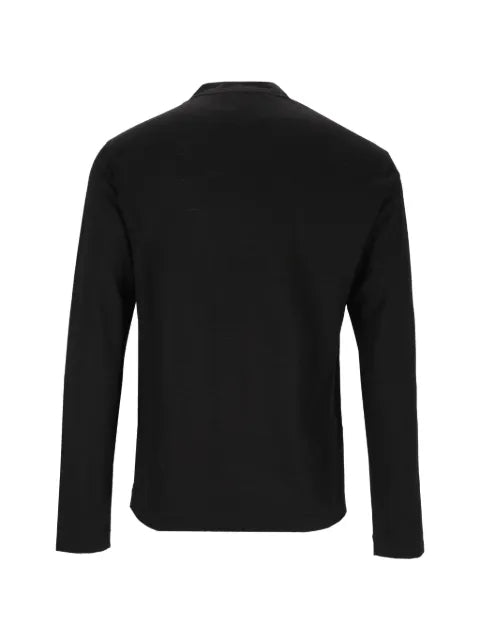 Emporio Armani wool slub jersey jumper
