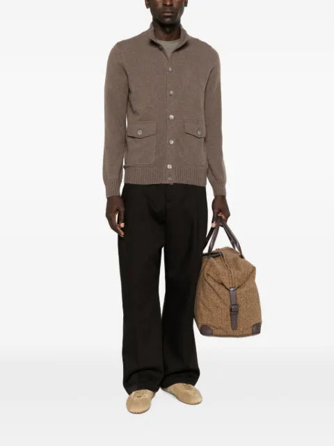 Gran Sasso button-up funnel-neck cardigan