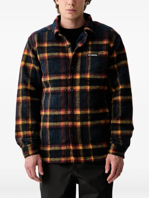 Columbia Hunter Arch check-pattern fleece-lined jacket
