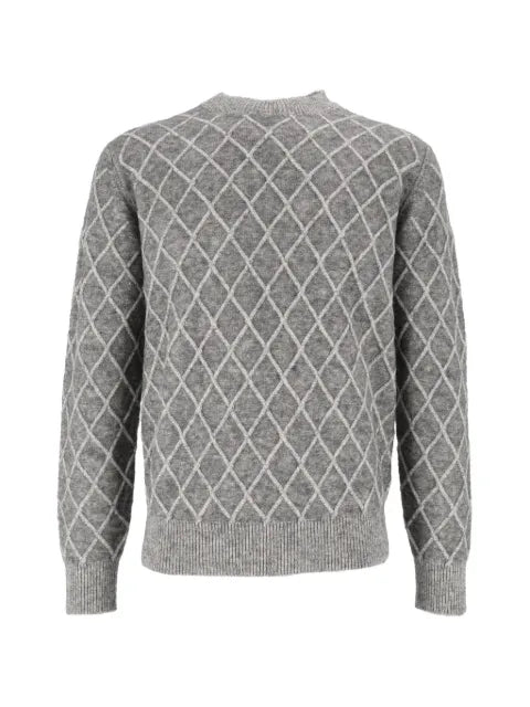 Ballantyne diamond-stitch sweater