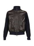 Wales Bonner Path panelled leather jacket