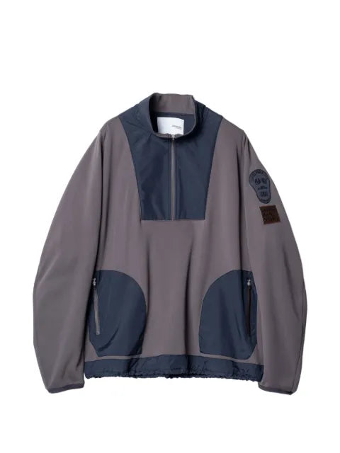 Yoshiokubo ripstop-panelled quarter-zip jacket