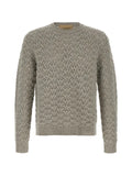 Valentino Garavani wool and cashmere sweater with metallic V detail