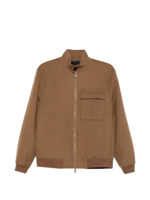 Paltò zip-up high-neck jacket
