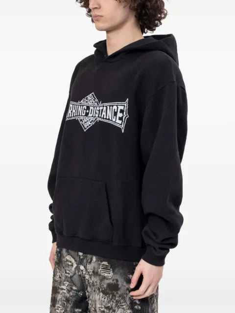 MARKING DISTANCE Crusade logo-print hoodie