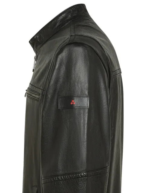 Peuterey zip-up leather jacket