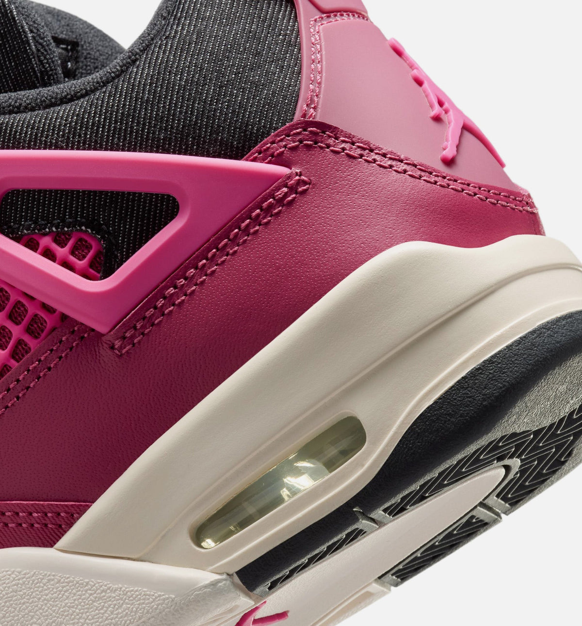 Air Jordan 4 Retro She's A Star Grade School Shoes - Sweet Beet Desert Pink Off Noir Chalk