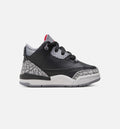 Air Jordan 3 Retro Black Cement Baby & Toddler Sneakers - Black / Fire Red / Cement Grey / White