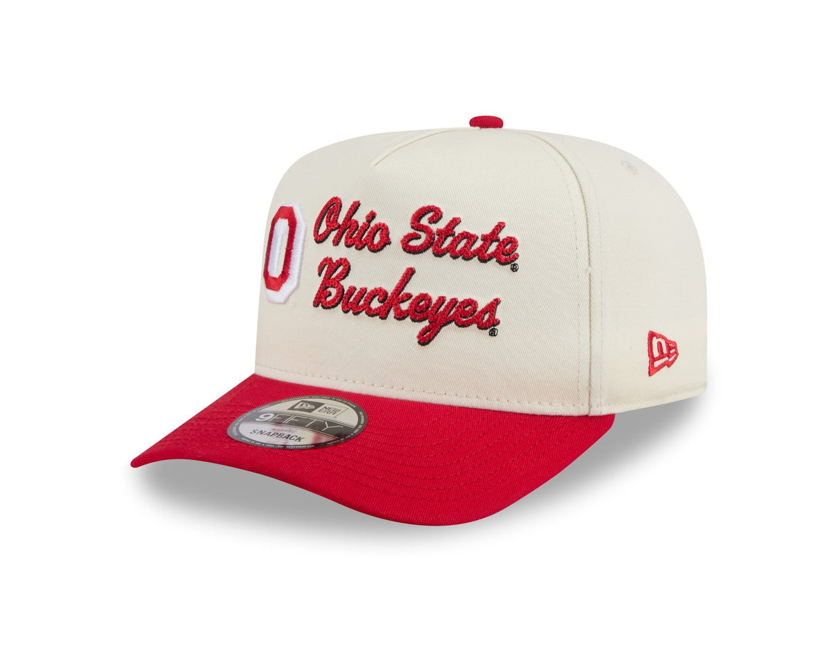 New Era 950 A-Frame Ohio State Buckeyes Chainstich Snapback Hat