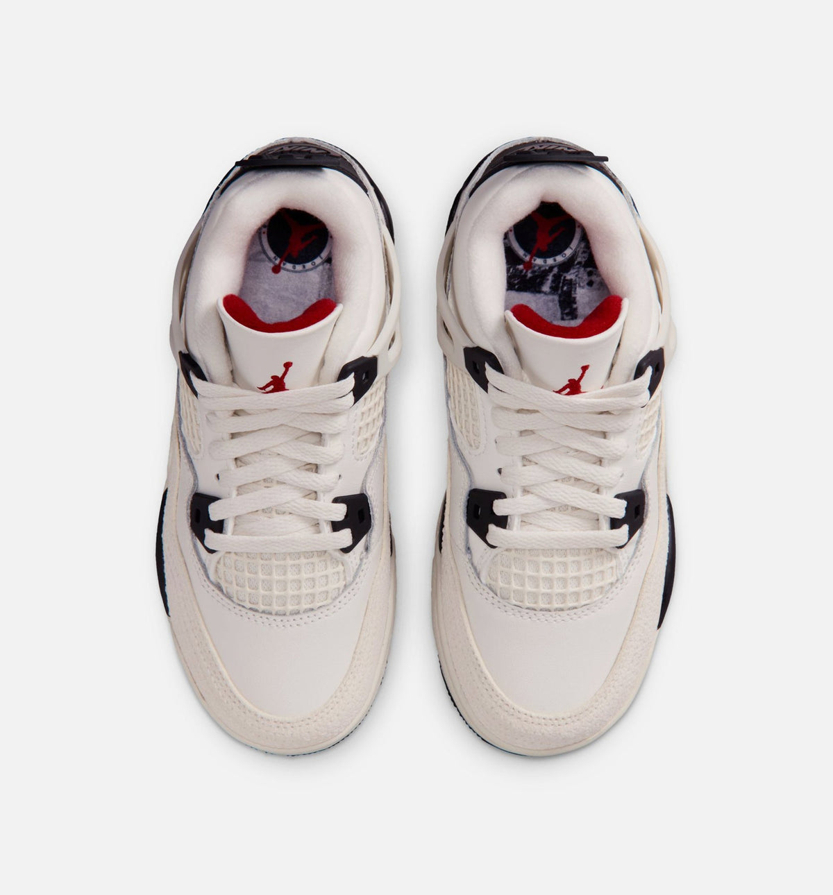 Air Jordan 4 Retro "Flight Club" Little Kids' Shoe – Sail/Black/University Red