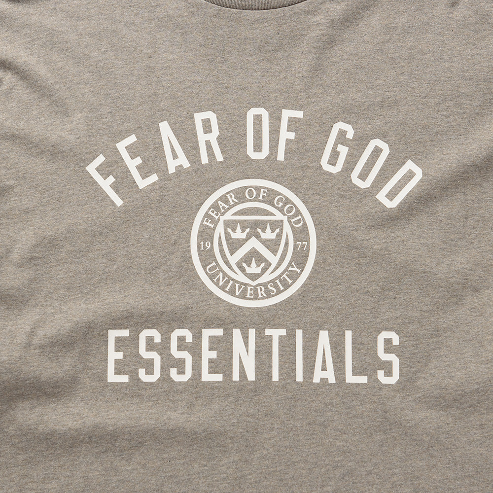 Fear Of God Essentials Jersey L/S Tee - Heather Gray