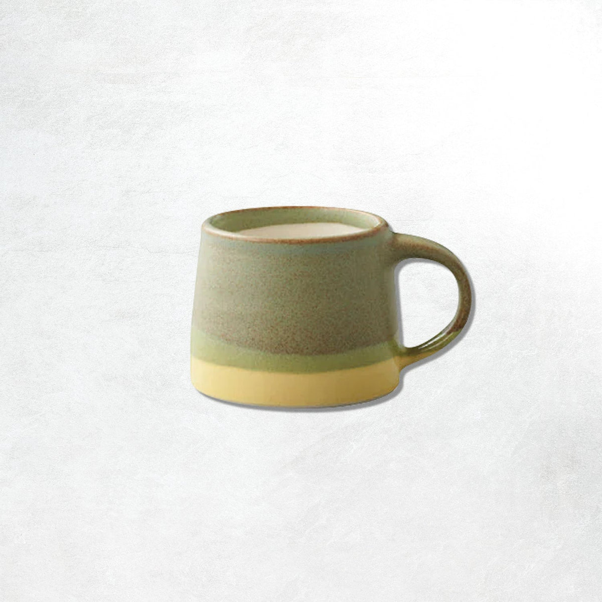 Kinto SCS Mug 110ml: Moss Green / Yellow