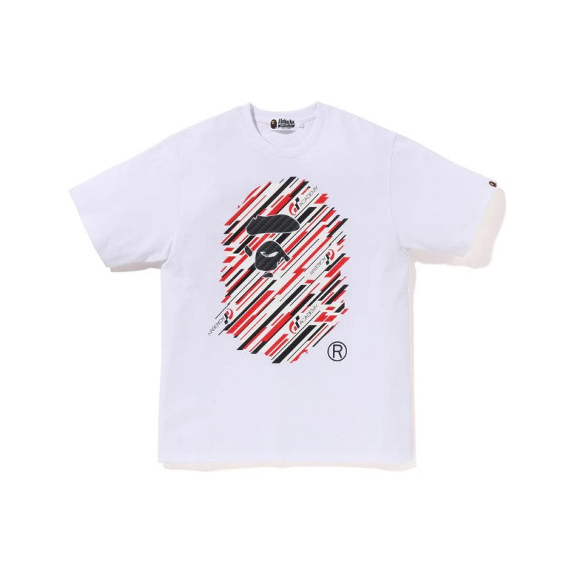 Bape Multi Pattern Camo Ape Head Graphic Oversized Tee Streetwear