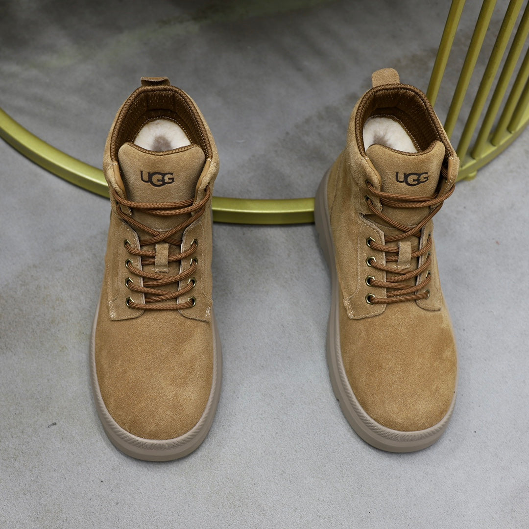 UGG Sand Nubuck Lace-Up Winter Boots