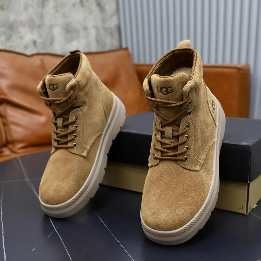 UGG Sand Nubuck Lace-Up Winter Boots