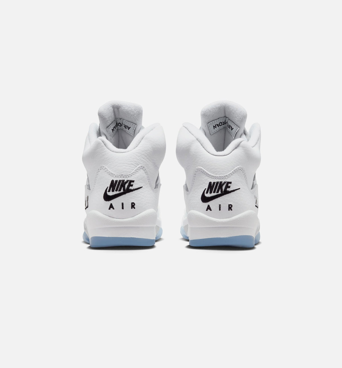 Air Jordan 5 Retro OG White Metallic Big Kids' Lifestyle Shoes - White/Black/Metallic Silver