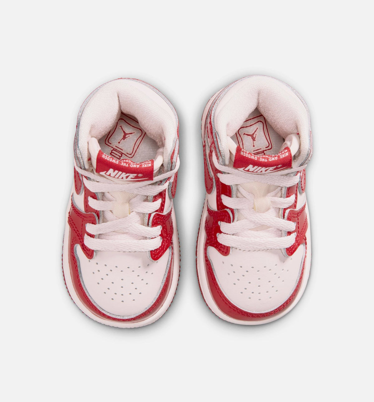 Air Jordan 1 Retro High OG Nails And Grails Infant/Toddler Shoes - University Red x Metallic Silver