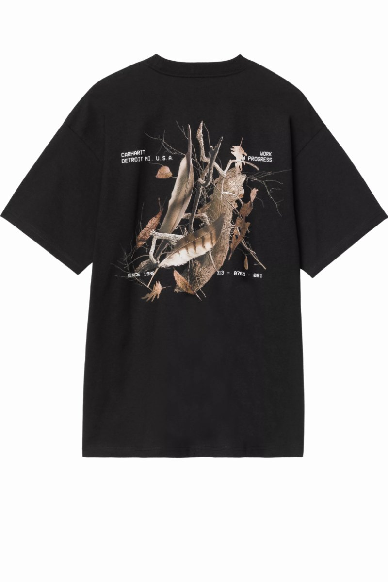CARHARTT WIP FEATHER PROGRESS T-SHIRT Black