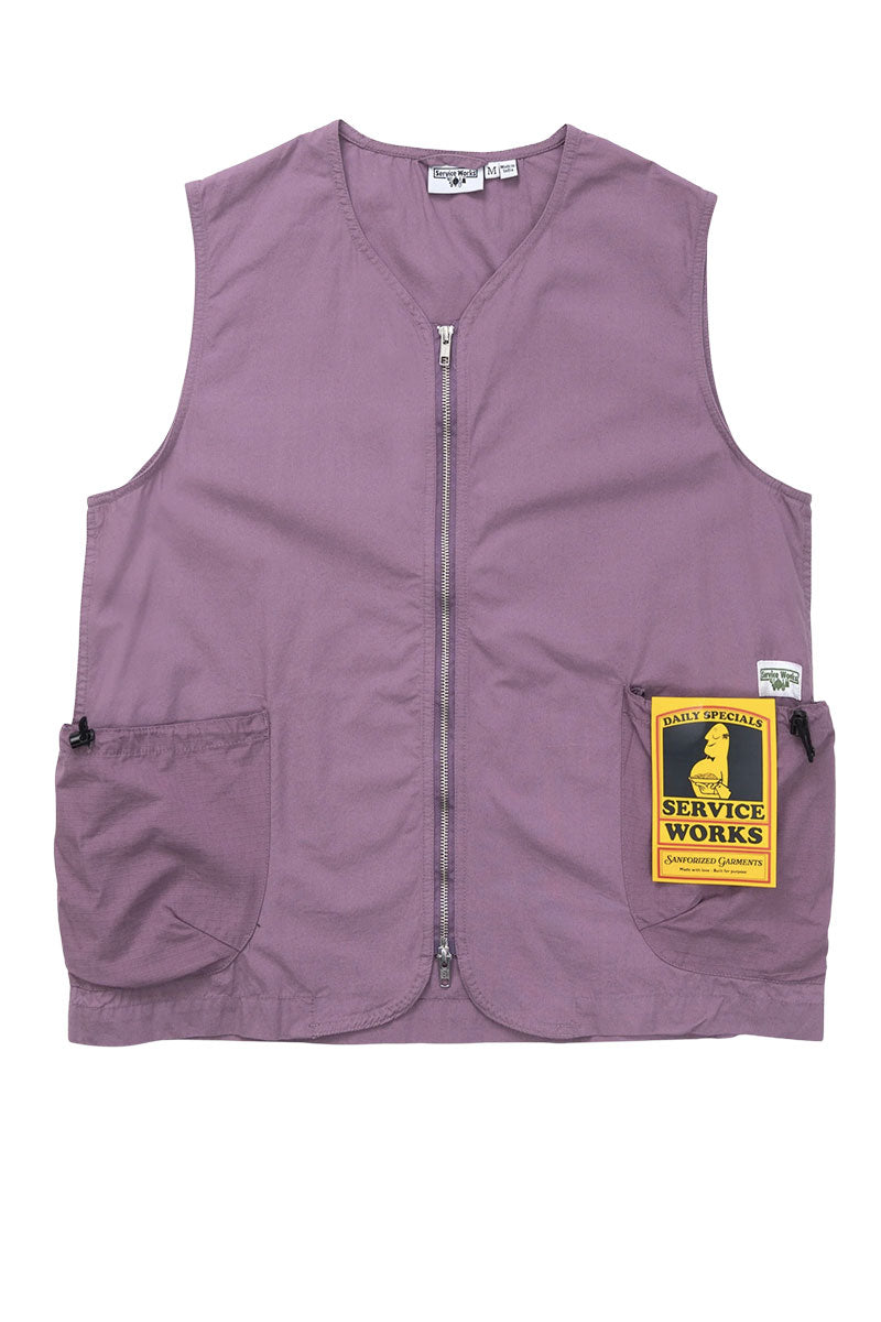 SERVICE WORKS GARDENER VEST Grape