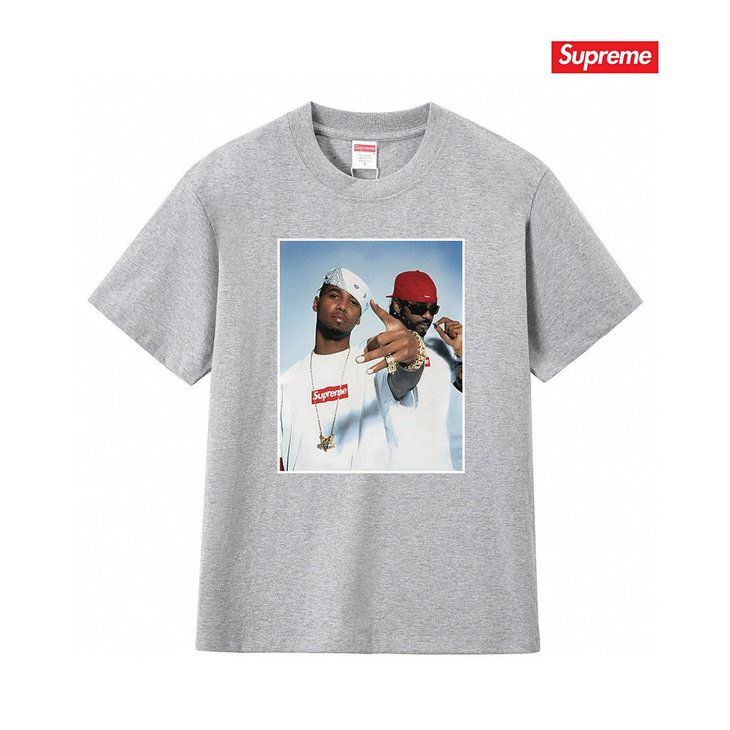 Supreme Two-Person Photo Graphic T-Shirt