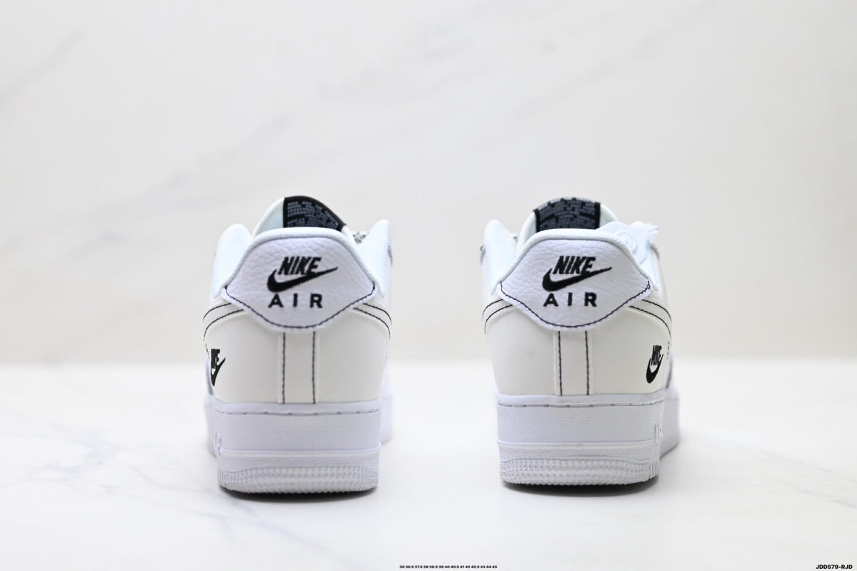 Nike Air Force 1 Low White Snake Print Unisex Sneakers Style 13