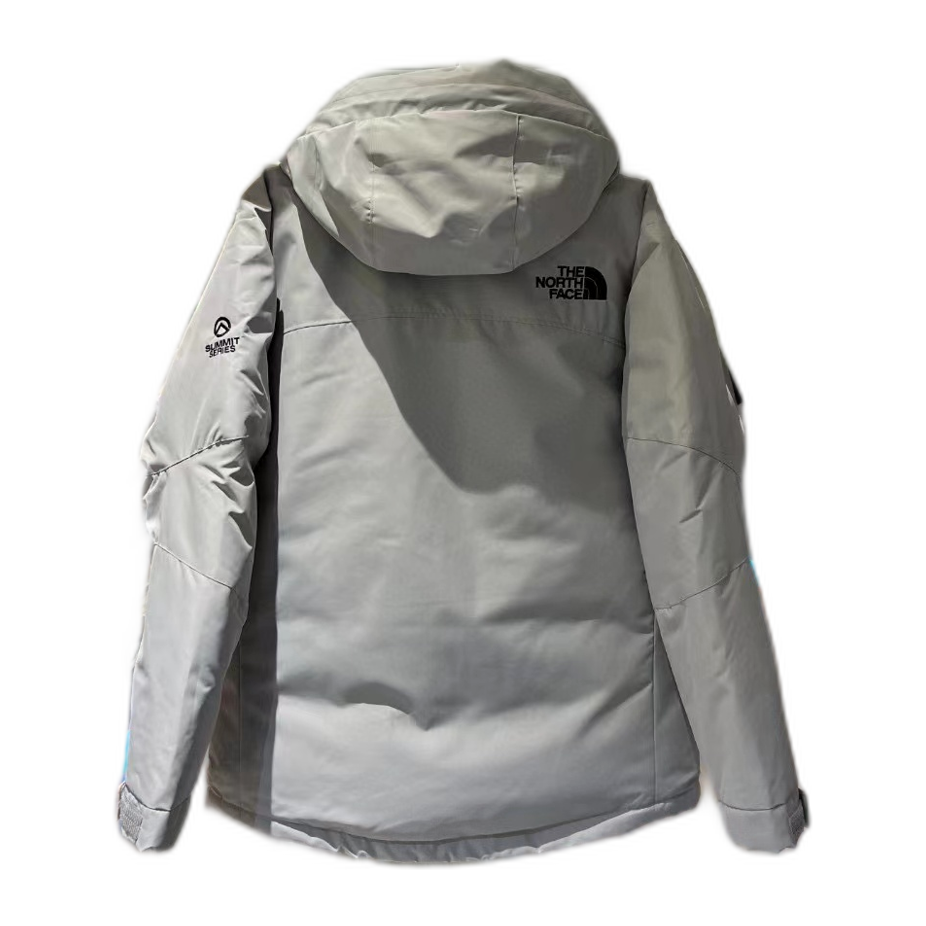 The North Face Himalayan Down Parka in Grey & White | 700-Fill