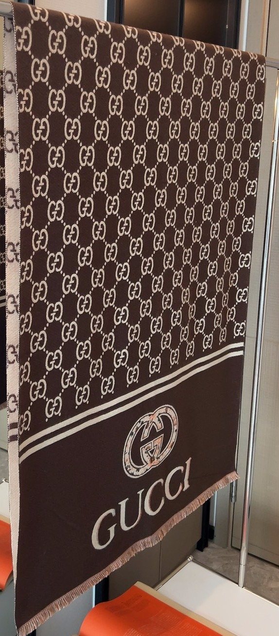 Gucci Patterned Woven Scarf