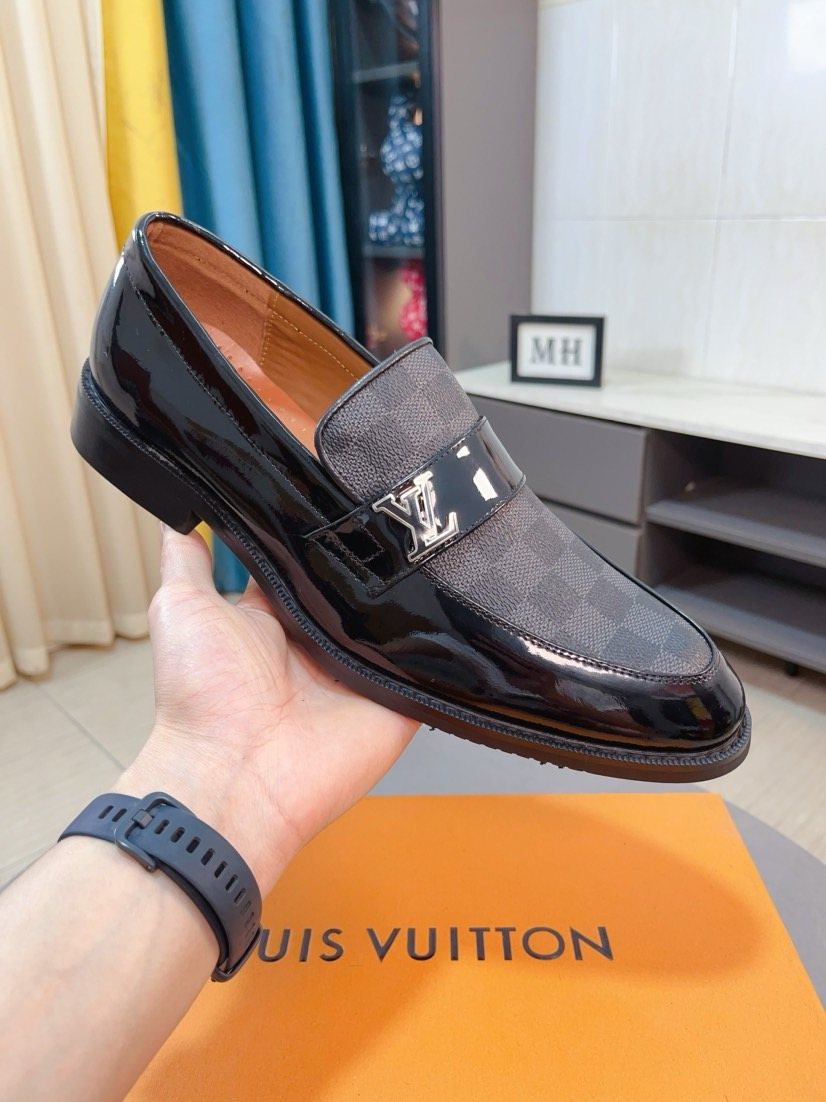 Louis Vuitton Check Panel Loafers