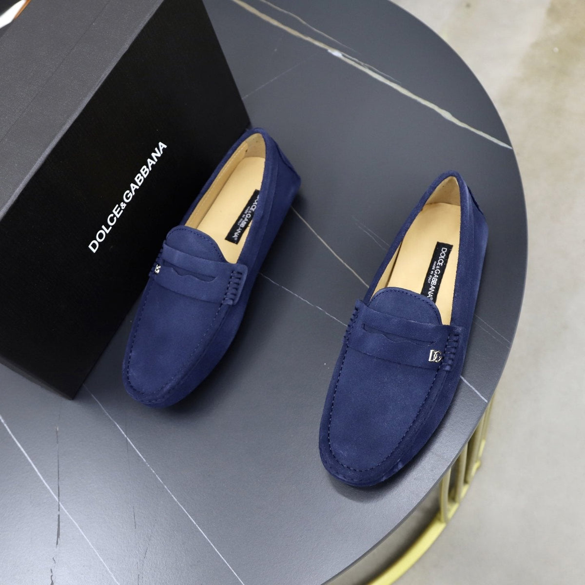 Dolce & Gabbana Men's Leather Penny Loafers