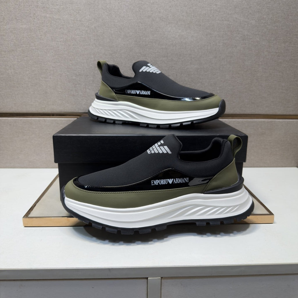 Armani Chunky Sole Slip-On Sneakers