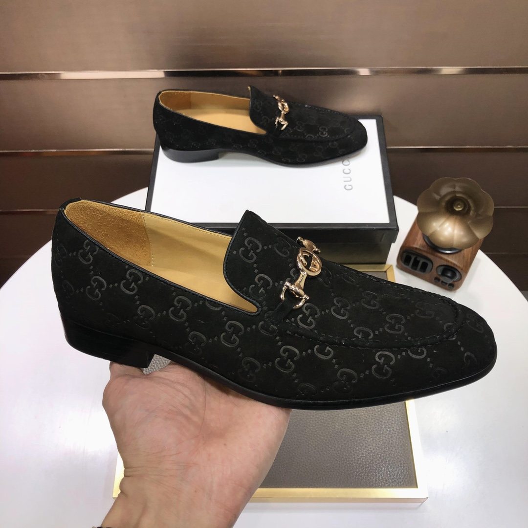 Gucci Men's Patterned Bit Loafers