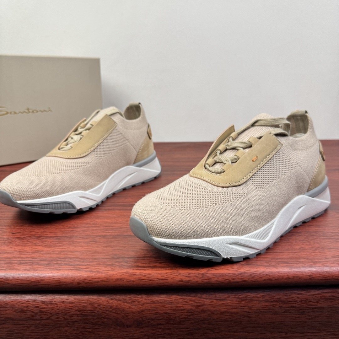 Santoni Men's Knit Sneakers