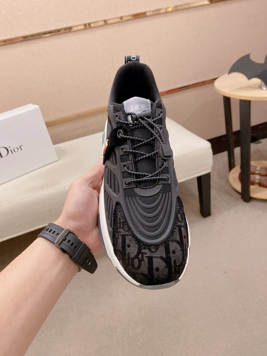 Dior Men's Sculpted Sole Lace-Up Sneakers